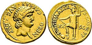 Nero (54-68) - Aureus (7,17 g), Roma, 63-64 ... 
