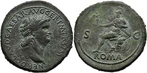 Nero (54-68) - Sestertius (25,93 g), ... 