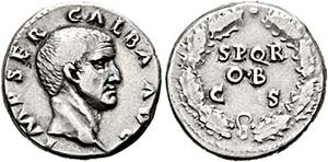 Galba (68-69) - Denarius (3,52 g), Roma, ... 