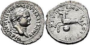 Titus (79-81) - Als Augustus. Denarius (3,29 ... 