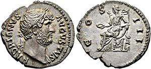 Hadrianus (117-138) - Denarius (3,23 g), ... 