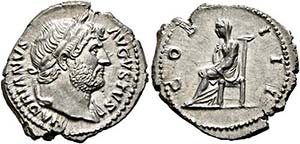 Hadrianus (117-138) - Denarius (3,27 g), ... 