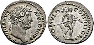 Hadrianus (117-138) - Denarius (3,48 g), ... 