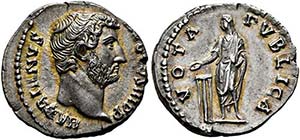 Hadrianus (117-138) - Denarius (3,22 g), ... 