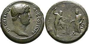 Hadrianus (117-138) - AE-Medaillon (40,96 ... 