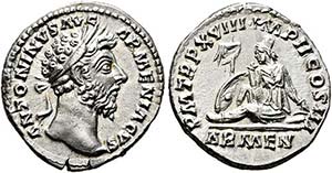 Marcus Aurelius (161-180) - Denarius (3,49 ... 