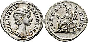 Orbiana (225-227) - Denarius (2,69 g), Roma, ... 