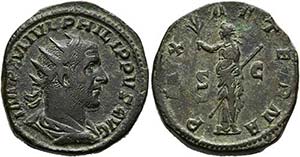 Philippus I. Arabs (244-249) - Dupondius ... 