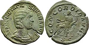 Otacilia Severa (244-248) - Sestertius ... 