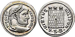 Diocletianus (284-305) - Argenteus (3,22 g), ... 