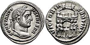 Constantius I. Chlorus (305-306) - Argenteus ... 