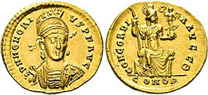 Honorius (393-423) - Solidus (4,46 g), ... 