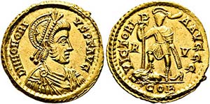 Honorius (393-423) - Solidus (4,49 g), ... 
