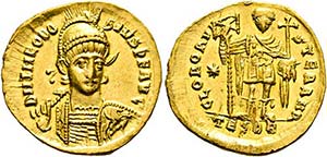 Theodosius II. (402-450) - Solidus (4,31 g), ... 