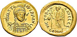 Anastasius I. (491-518) - Solidus (4,19 g), ... 