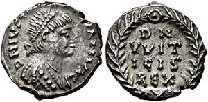 Witigis (536-540) - 1/2 Siliqua (1,48 g), ... 