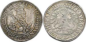 Ferdinand I. 1521-1564 - Taler zu 72 Kreuzer ... 
