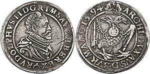 Rudolf II. 1576-1612 - 1/2 Taler 1594 ... 