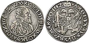 Rudolf II. 1576-1612 - 1/4 Taler 1582 KB ... 