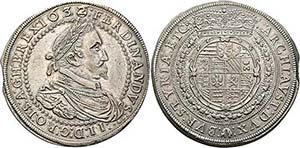 Ferdinand II. 1619-1637 - Doppeltaler 1632 ... 