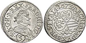 Ferdinand III. 1637-1657 - 3 Kreuzer ... 
