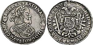 Ferdinand III. 1637-1657 - 1/2 Taler 1655 KB ... 