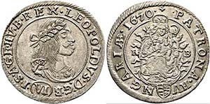 Leopold I. 1657-1705 - VI Kreuzer 1670 KB ... 