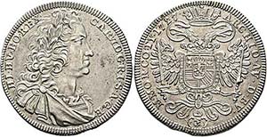 Karl VI. 1711-1740 - 1/2 Taler 1727 Prag Mm. ... 