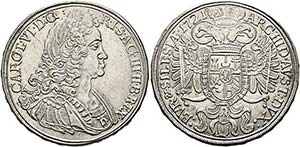 Karl VI. 1711-1740 - Taler 1721 Breslau Mm. ... 