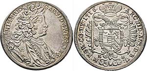 Karl VI. 1711-1740 - 1/2 Taler 1716 KB ... 