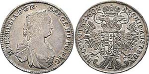 Maria Theresia 1740-1780 - 1/2 Taler 1760 ... 