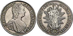 Maria Theresia 1740-1780 - 1/2 Taler 1763 KB ... 