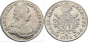 Maria Theresia 1740-1780 - 1/2 Dukaton 1753 ... 