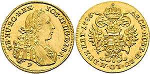 Josef II. 1765-1790 - Dukat (3,48g) 1786 F ... 