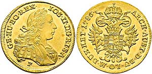 Josef II. 1765-1790 - Dukat (3,49g) 1786 F ... 