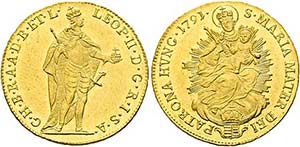 Leopold II. 1790-1792 - Dukat (3,5g) 1791 ... 
