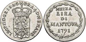 Leopold II. 1790-1792 - 1/2 Lira 1791 ... 