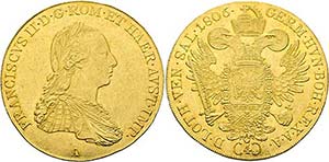 Franz II. 1792-1806-(1835) - 4 Dukaten ... 