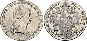Franz II. 1792-1806-(1835) - Taler 1804 A ... 