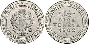 Franz II. 1792-1806-(1835) - 1 1/2 Lira ... 