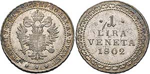 Franz II. 1792-1806-(1835) - 1 Lira Veneta ... 