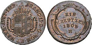 Franz II. 1792-1806-(1835) - Kreuzer 1805 H ... 