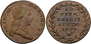 Franz II. 1792-1806-(1835) - 2 Liards 1793 ... 