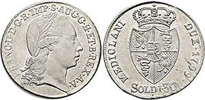 Franz II. 1792-1806-(1835) - 30 Soldi 1799 ... 