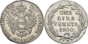 Franz II. 1792-1806-(1835) - Una Lira Veneta ... 