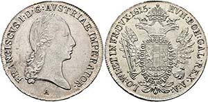 Franz I. (1792)-1806-1835 - 1/2 Taler 1815 A ... 