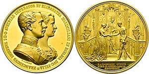 Franz Joseph 1848-1916 - Goldmedaille zu 35 ... 