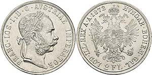 Franz Joseph 1848-1916 - Doppelgulden 1872 ... 