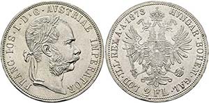 Franz Joseph 1848-1916 - Doppelgulden 1873 ... 