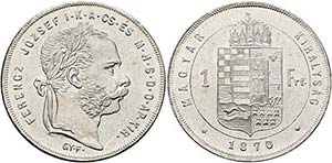 Franz Joseph 1848-1916 - Forint 1870 GYF ... 
